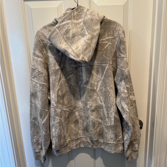 Mens Abercrombie & Fitch Soft Essentials Grey White Camo Hoodie Size L - Picture 12 of 13